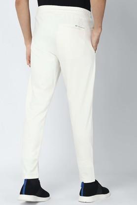 Buy VH FLEX White Solid Polyester Cotton Regular Fit Mens Track Pants