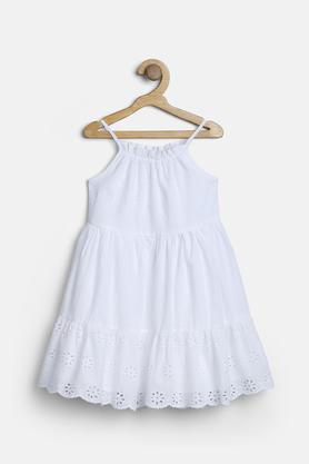 Girls white 2024 dress casual