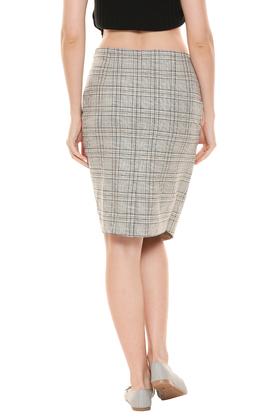 Formal shop checkered skirt