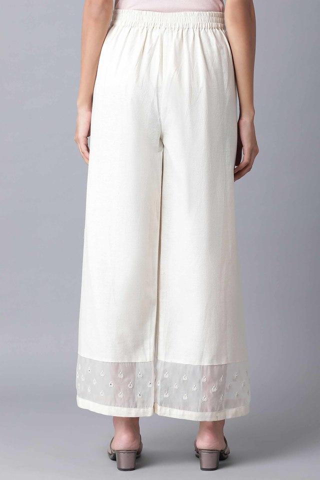 Women's White Layered Parallel Trousers - BitterLime | Western fashion  dresses, Women's fashion dresses, Western fashion