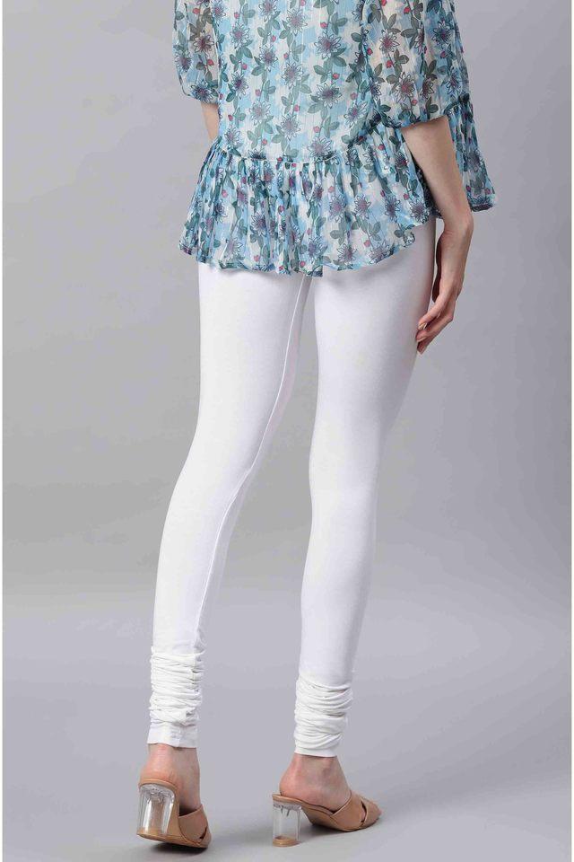 White Mid Waist Women Cotton Churidar Leggings, Casual Wear, Skin Fit at Rs  105 in Ahmedabad