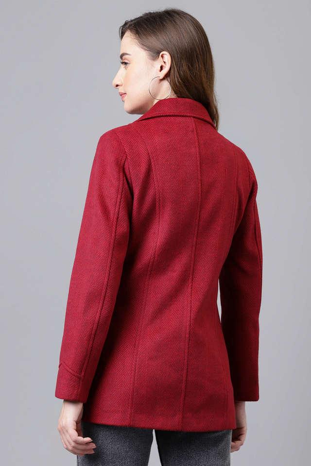 Women's red deals casual jacket