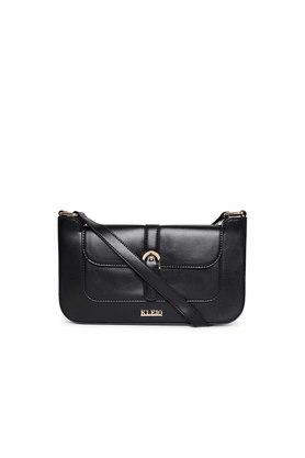 Structured black outlet bag