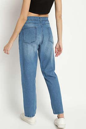 High Rise Denim Relaxed Fit Women's Jeans