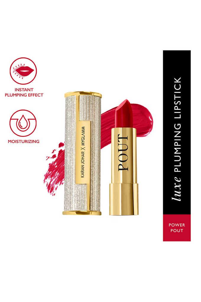 Buy MYGLAMM Power Pout POUT By Karan Johar Luxe Plumping Lipstick