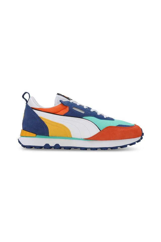 Orange and blue store puma shoes