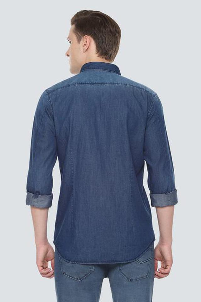 FDP Blue Light Wash Denim Western Shirt - Barbanera