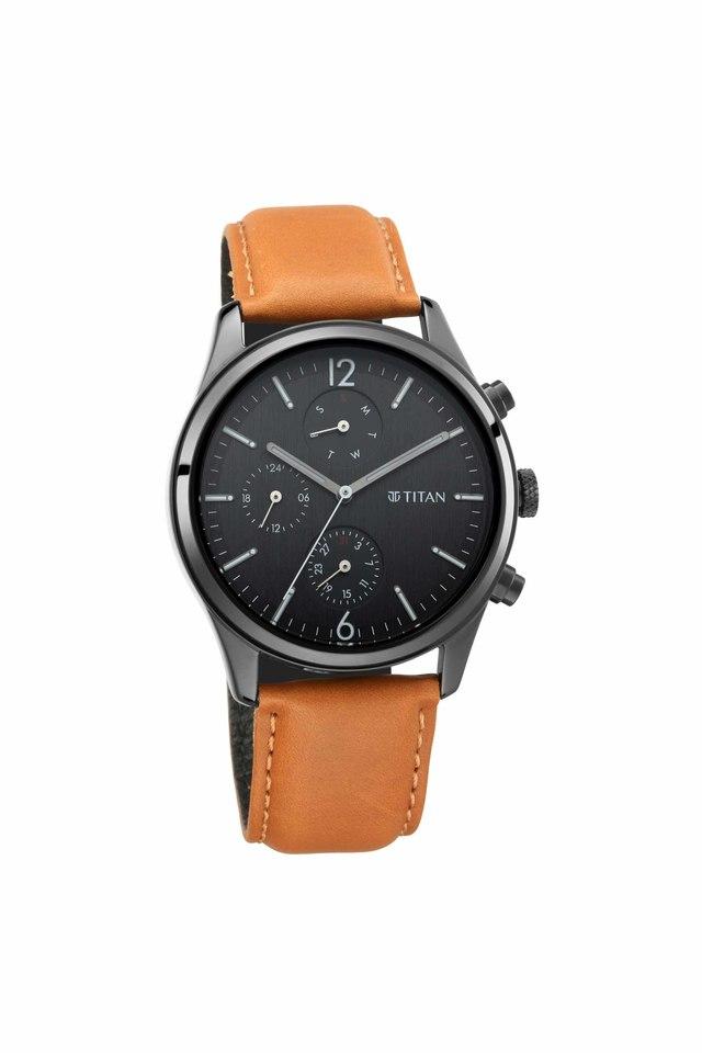 Titan black watch online mens