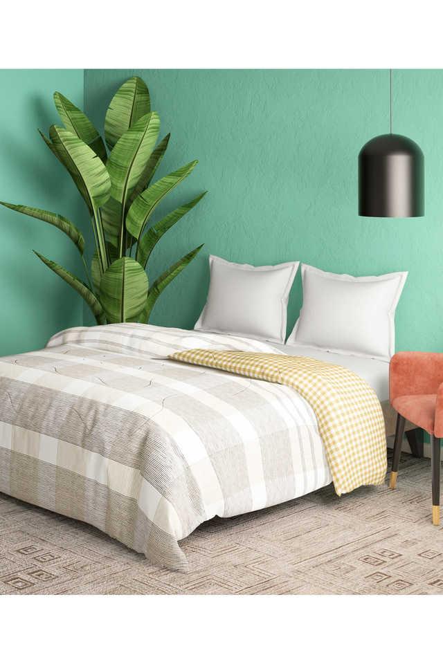 Buy PORTICO Printed 80 GSM Beige Color King Size Comforter Shoppers Stop