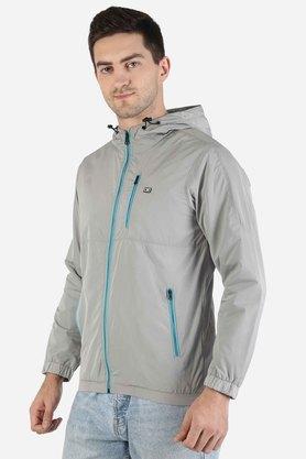 Buy MONTE CARLO Grey Solid Polyester Regular Fit Mens Jacket