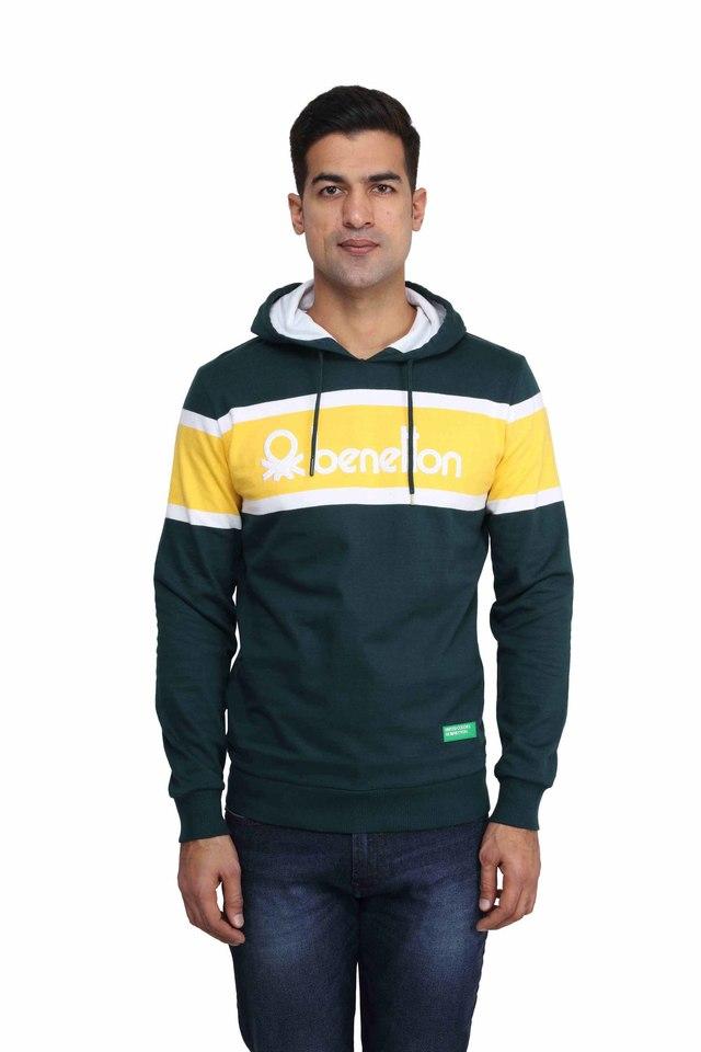 UNITED COLORS OF BENETTON -  Green Sweatshirts - Main