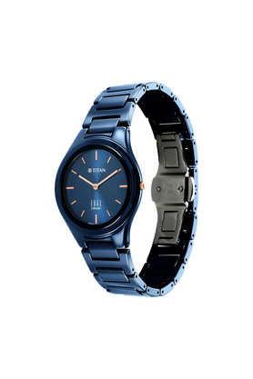 Titan ceramic cheap blue watch