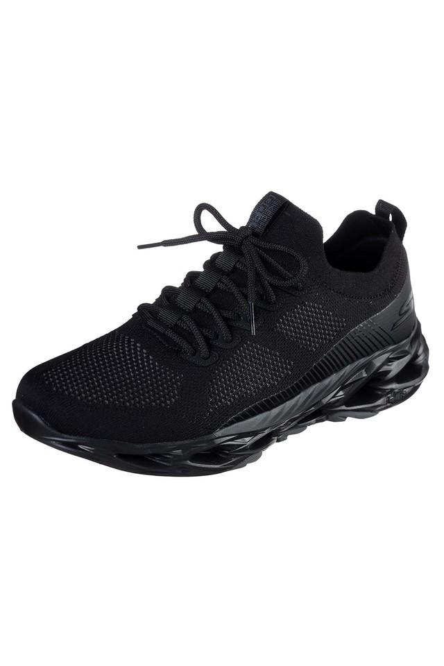 Black sketcher hot sale tennis shoes