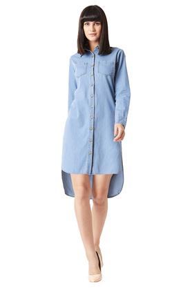 Women's high low shirt sales dress