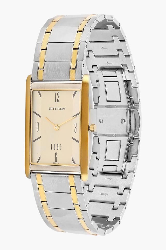 TITAN Quartz Men's Gents 567YAA Battery Roman Ronde Solo Watch Gold Plated  | eBay