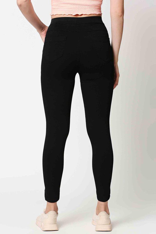 Buy Skinny Fit Solid Stretchable Ankle Length Jeggings