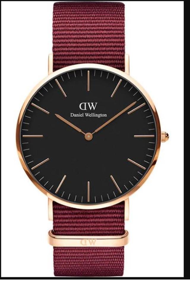 Daniel wellington rose on sale gold black face