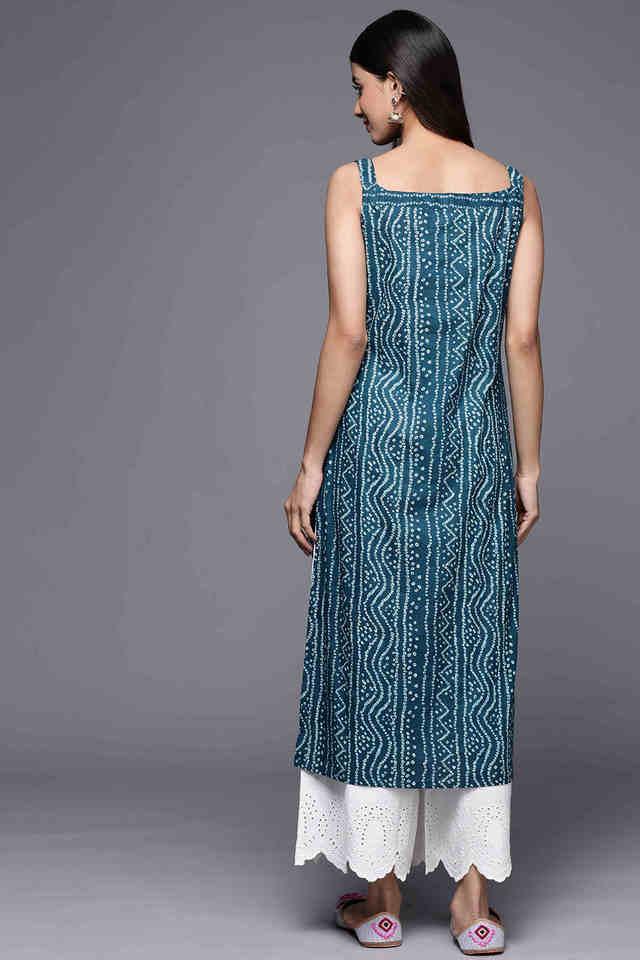 Badla Slit Neck Kurti Bandhej