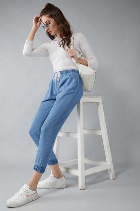 DOLCE CRUDO - Light Blue Trousers & Pants - 3