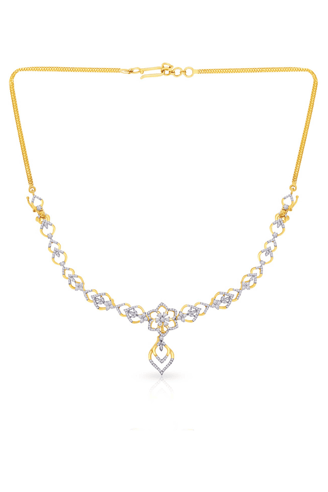 Malabar gold and hot sale diamonds diamond necklace