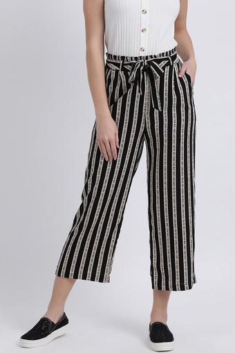 black striped pants womens