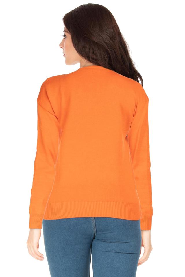 Orange sweatshirt sales womens