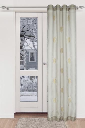 Buy Home Zari Embroidered Paisley Sheer Door Curtains Shoppers Stop