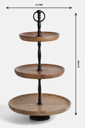 Buy BACK TO EARTH Neutral 3 Tiered Cake Stand Shoppers Stop