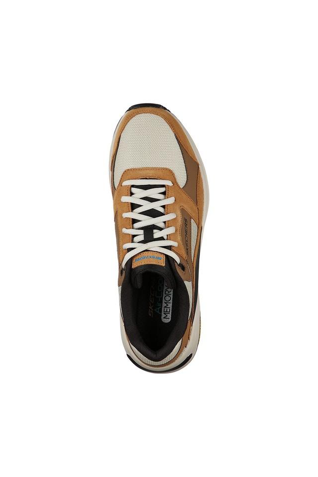 Buy SKECHERS Tan Global Jogger Mesh Regular Lace Up Mens Sport