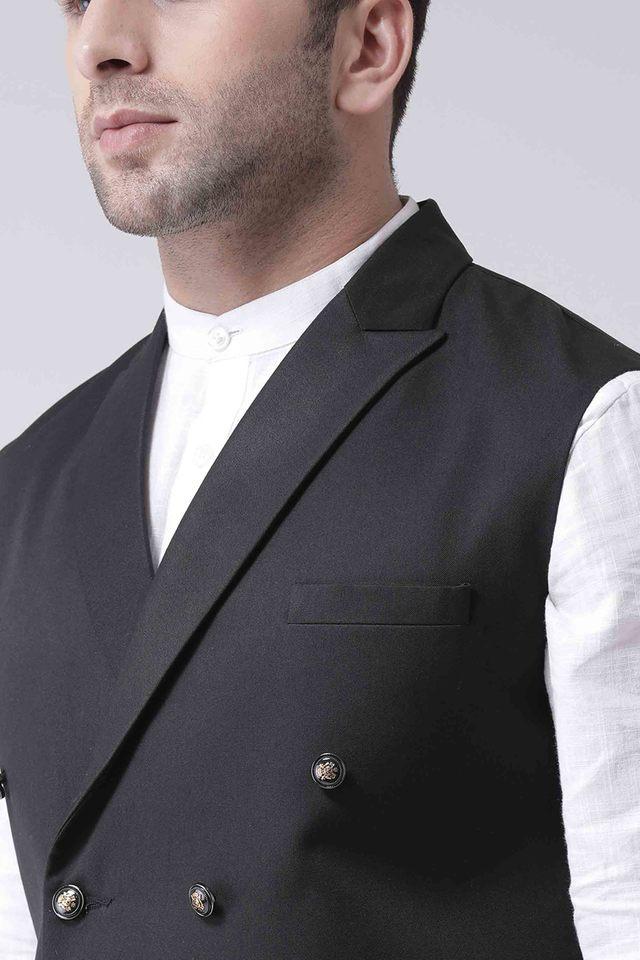 Double breasted sales nehru jacket