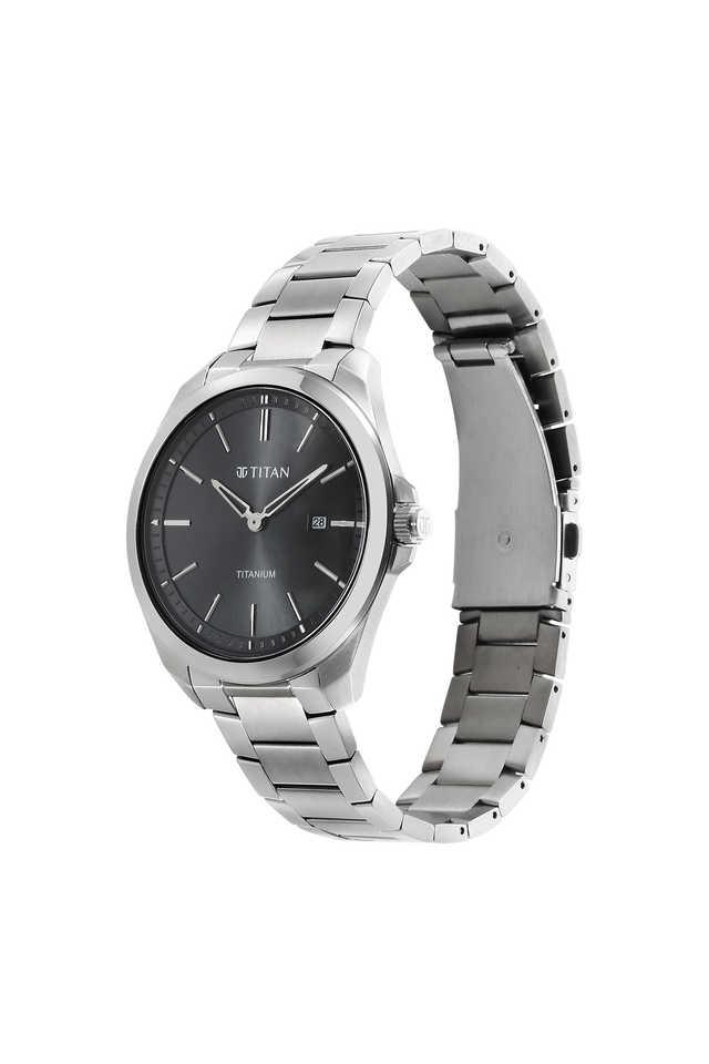 Buy Titan 90177TM03 Titanium Analog Watch for Men at Best Price @ Tata CLiQ