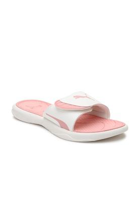 Puma pink best sale flip flops