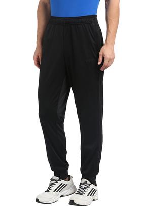 Adidas black joggers discount men's