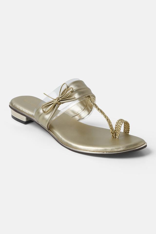 Black Gold Carter Flat Sandals | SIMKHAI