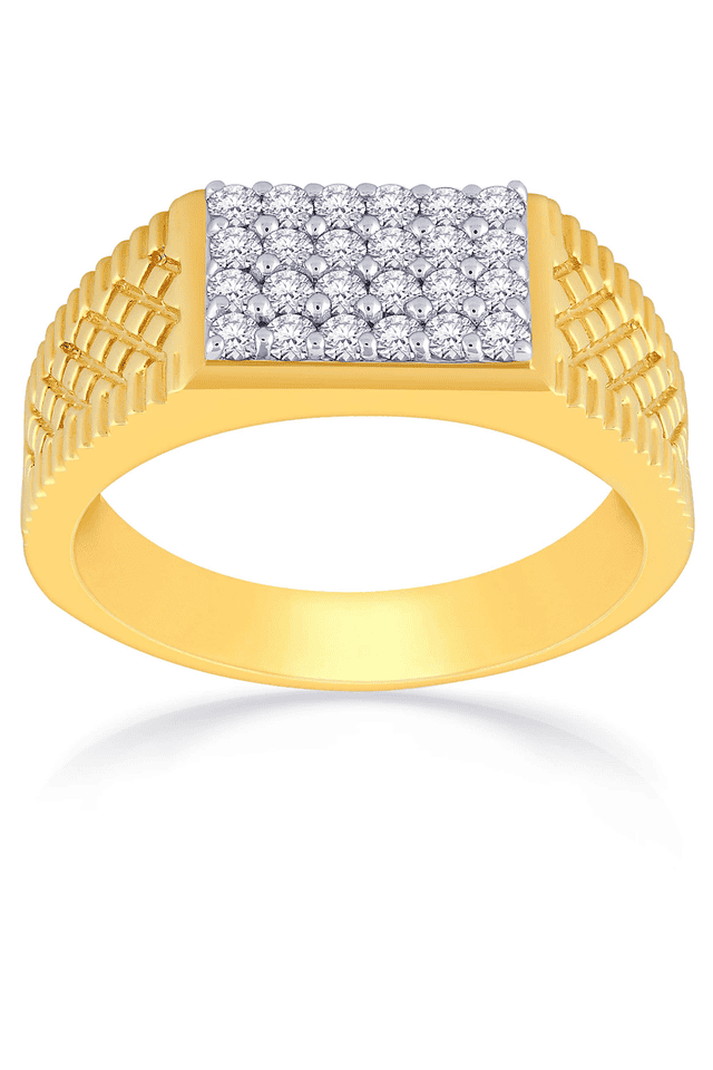 Malabar Gold and Diamonds mens 24ct 2 Colour Gold Ring -V 1/2: Buy Online  at Best Price in UAE - Amazon.ae