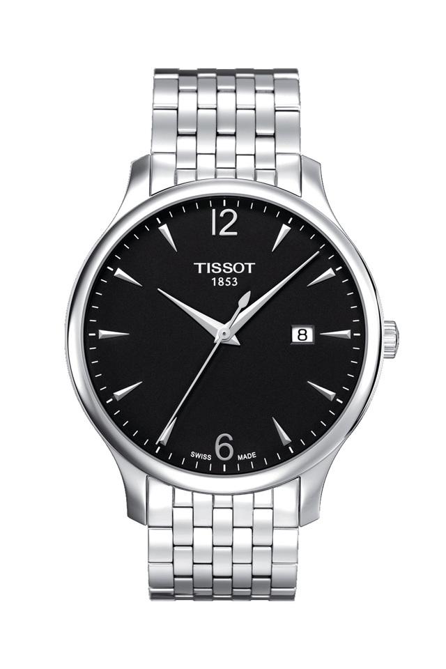 Tissot black steel discount watch