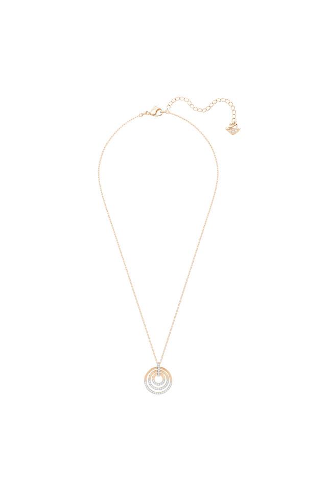 Gold plated deals circle necklace