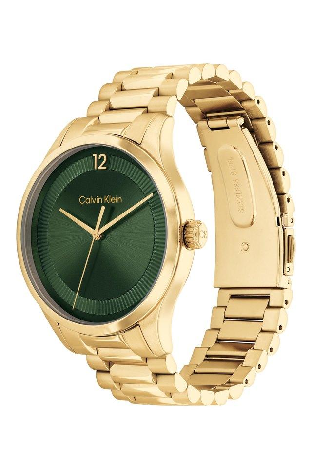 Ck Iconic Green Dial Stainless Steel Analog Unisex Watch 25200229