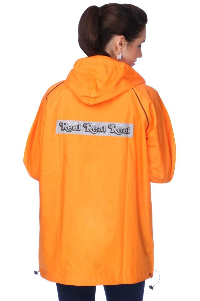 Orange store rains jacket