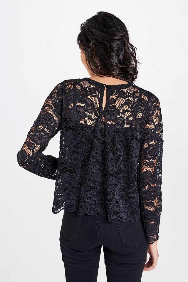 Black top for outlet party wear