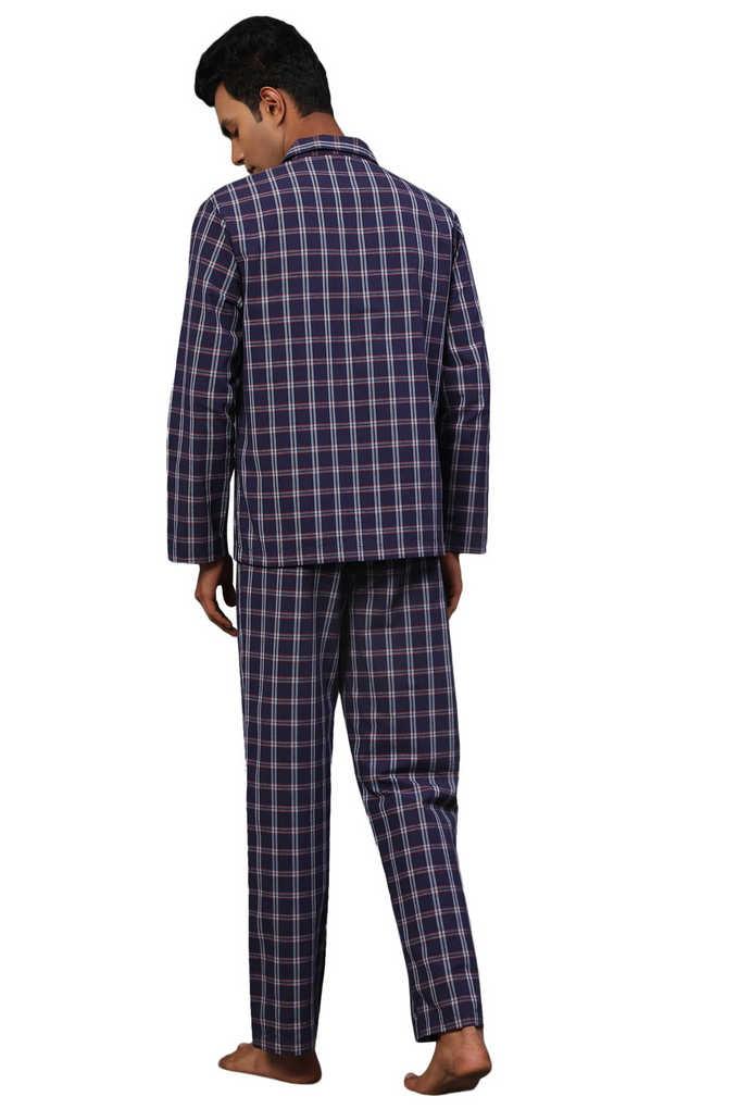 Buy BSTORIES Checks Cotton Regular Fit Men s Pyjama Set Shoppers