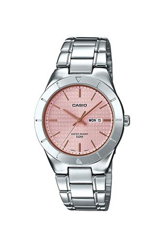 casio women's stainless steel watch