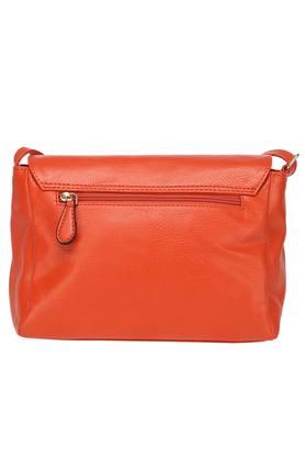 Buy LAVIE Orange Womens Zip Closure Sling Bag Shoppers Stop