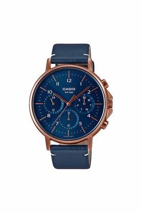 Ex306 blue leather on sale analog men's watch