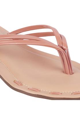 Buy LAZERA SHOES Nude Patent Slipon Women s Casual Sandals