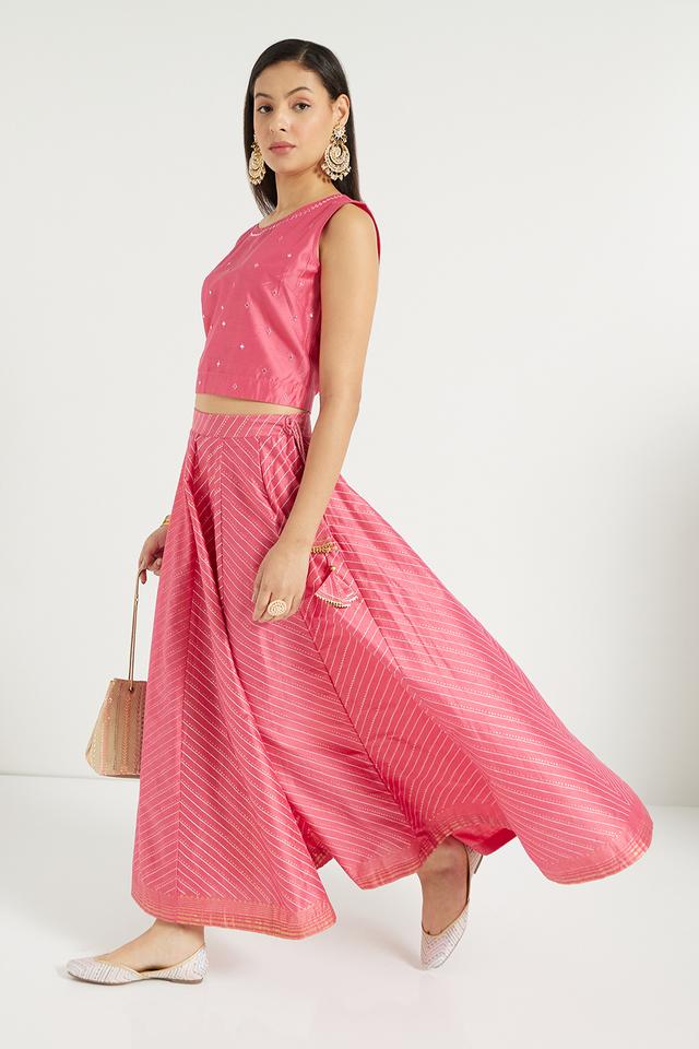 Pink skirt outlet ethnic