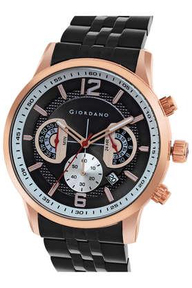 Buy GIORDANO Quartz 44 mm Black Dial Metal Analog Watch for Men