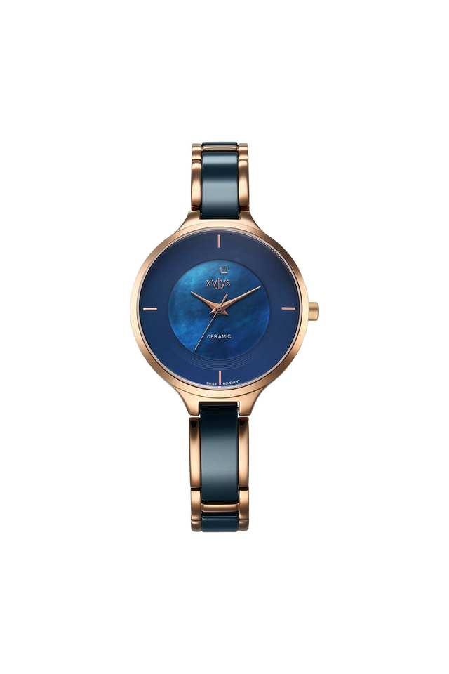 Buy XYLYS Women Seraphina Stainless Steel Blue Dial Wrist Watch 9920WD05E Shoppers Stop