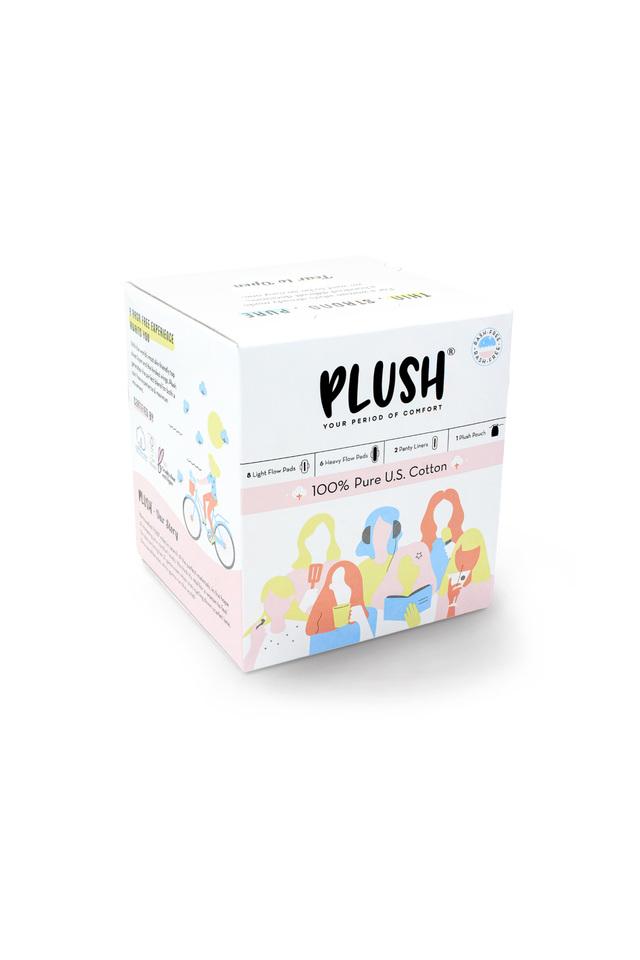 Buy PLUSH 100% Pure US Cotton Ultra thin Sanitary Pads - Pack of