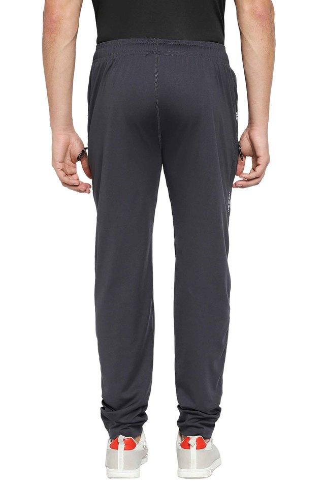 black polyester lycra joggers